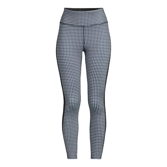 3/$30 Cropped High Rise Court Leggings, Black Gingham - Picture 4 of 8